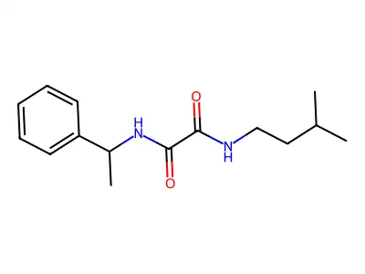 N1-isopentyl-N2-(1-phenylethyl)oxalamide structure