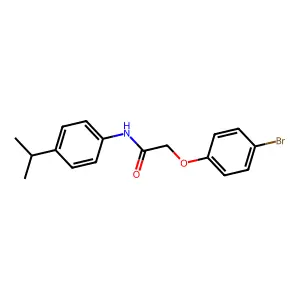 2-(4-bromophenoxy)-N-(4-propan-2-ylphenyl)acetamide structure