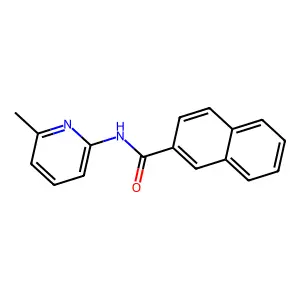 N-(6-methylpyridin-2-yl)naphthalene-2-carboxamide structure