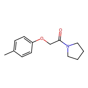 1-[(4-Methylphenoxy)acetyl]pyrrolidine structure