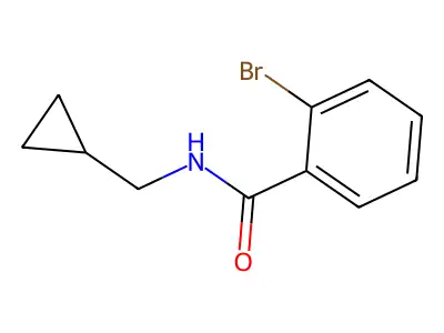 2-bromo-N-(cyclopropylmethyl)benzamide structure