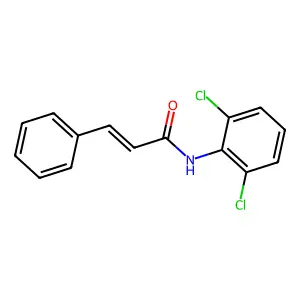 N-(2,6-dichlorophenyl)-3-phenylprop-2-enamide structure