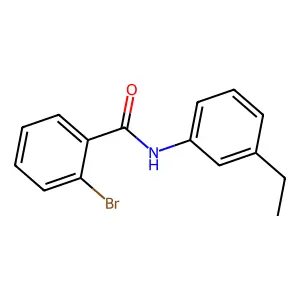 2-bromo-N-(3-ethylphenyl)benzamide structure