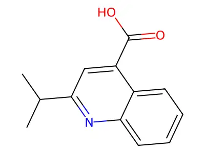 2-Isopropylquinoline-4-carboxylic acid structure