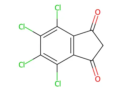 4,5,6,7-tetrachloro-2,3-dihydro-1H-indene-1,3-dione structure