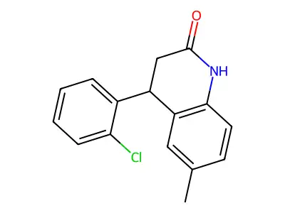 4-(2-chlorophenyl)-6-methyl-3,4-dihydroquinolin-2(1H)-one structure