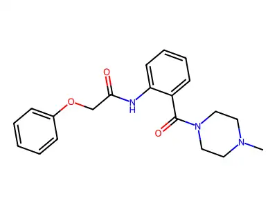 N-[2-(4-methylpiperazine-1-carbonyl)phenyl]-2-phenoxyacetamide structure