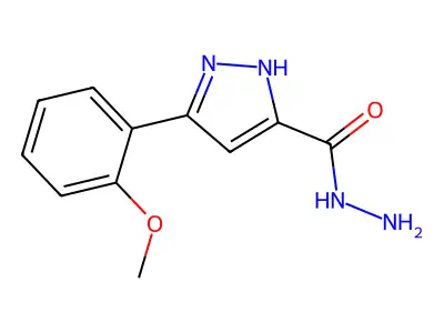 3-(2-methoxyphenyl)-1H-pyrazole-5-carbohydrazide structure