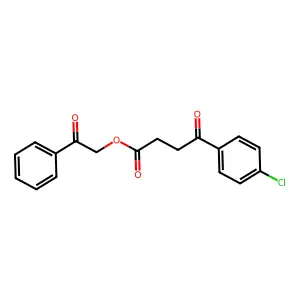 2-Oxo-2-phenylethyl 4-(4-chlorophenyl)-4-oxobutanoate structure