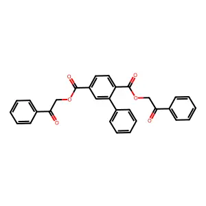 Bis(2-oxo-2-phenylethyl) [1,1'-biphenyl]-2,5-dicarboxylate structure