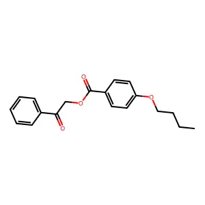 2-Oxo-2-phenylethyl 4-butoxybenzoate structure