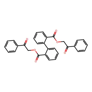 Phenacyl 2-(2-phenacyloxycarbonylphenyl)benzoate structure