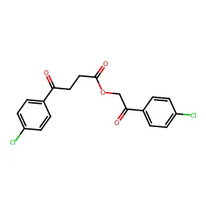 2-(4-Chlorophenyl)-2-oxoethyl 4-(4-chlorophenyl)-4-oxobutanoate structure