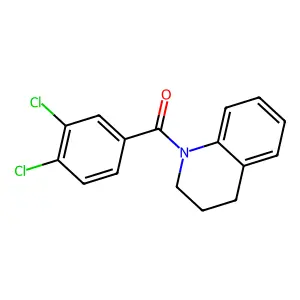 (3,4-Dichlorophenyl)(3,4-dihydro-1(2H)-quinolinyl)methanone structure