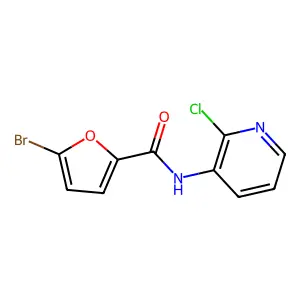 5-bromo-N-(2-chloropyridin-3-yl)furan-2-carboxamide structure