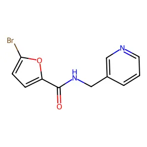 5-溴-N-(吡啶-3-基甲基)呋喃-2-甲酰胺 structure