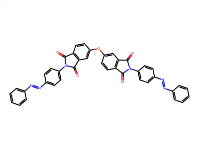5,5'-oxybis[2-{4-[(E)-phenyldiazenyl]phenyl}-1H-isoindole-1,3(2H)-dione] structure