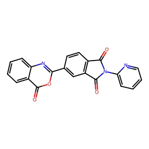 5-(4-Oxo-3,1-benzoxazin-2-yl)-2-pyridin-2-ylisoindole-1,3-dione structure