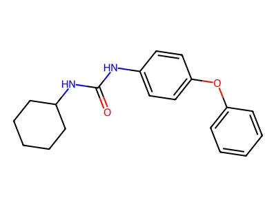 N-cyclohexyl-N'-(4-phenoxyphenyl)urea structure