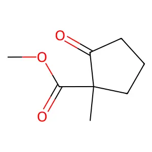 Cyclopentanecarboxylic acid, 1-methyl-2-oxo-, methyl ester structure