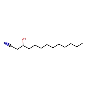 3-Hydroxytridecanenitrile structure