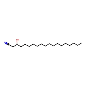 3-Hydroxynonadecanenitrile structure