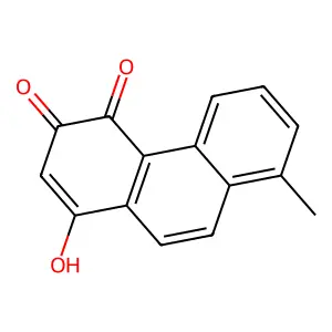 3-Hydroxy-8-methyl-1,4-phenanthrenedione structure