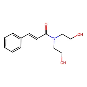 N,N-双(2-羟乙基)-3-苯基丙-2-烯酰胺 structure