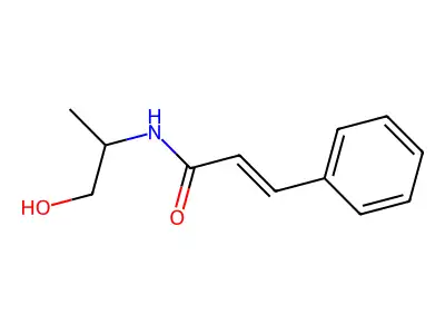 N-(1-羟基丙-2-基)-3-苯基丙-2-烯酰胺 structure