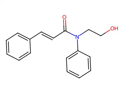 N-(2-羟乙基)-N,3-二苯基丙-2-烯酰胺 structure