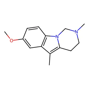 7-Methoxy-2,5-dimethyl-1,2,3,4-tetrahydropyrimido[3,4-a]-indole structure