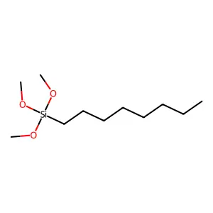 Trimethoxycaprylylsilane structure