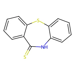 Dibenzo(b,f)(1,4)thiazepine-11(10H)-thione structure