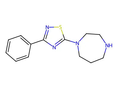 5-(1,4-Diazepan-1-yl)-3-phenyl-1,2,4-thiadiazole structure