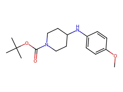 tert-butyl 4-(4-methoxyanilino)tetrahydro-1(2H)-pyridinecarboxylate structure