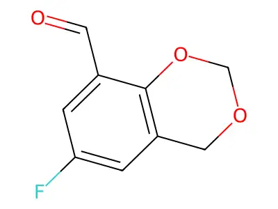 6-fluoro-4H-1,3-benzodioxine-8-carbaldehyde structure