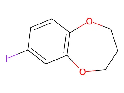 7-iodo-3,4-dihydro-2H-1,5-benzodioxepine structure