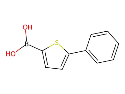 (5-Phenylthiophen-2-yl)boronic acid structure