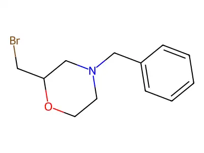 4-Benzyl-2-(bromomethyl)morpholine structure
