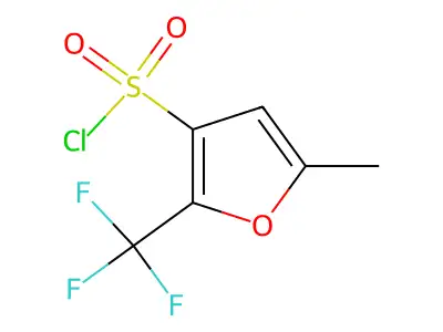 5-methyl-2-(trifluoromethyl)furan-3-sulfonyl Chloride structure