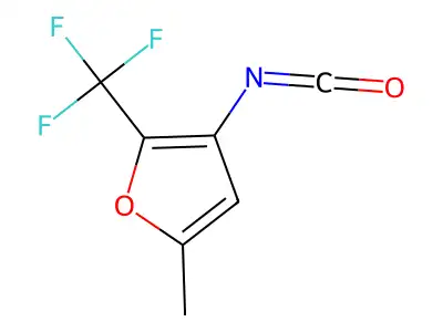 3-Isocyanato-5-methyl-2-(trifluoromethyl)furan structure