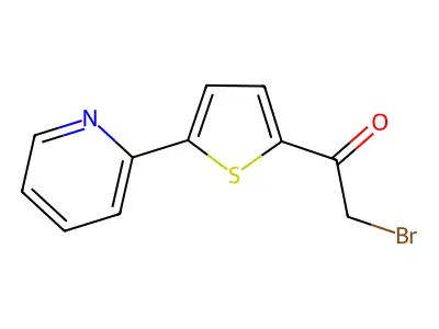 2-Bromo-1-(5-pyridin-2-yl-thiophen-2-yl)-ethanone structure