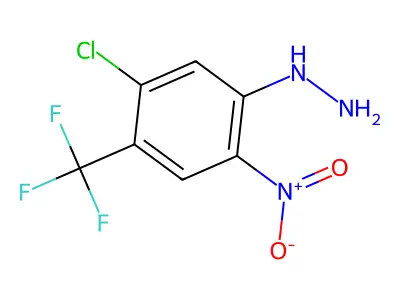 [5-Chloro-2-nitro-4-(trifluoromethyl)phenyl]hydrazine structure