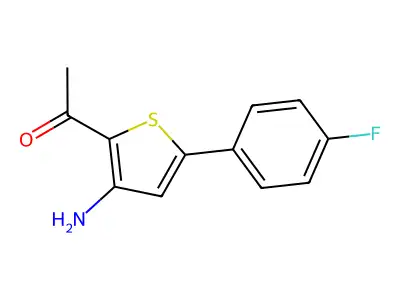 1-[3-Amino-5-(4-fluorophenyl)thiophen-2-yl]ethanone structure