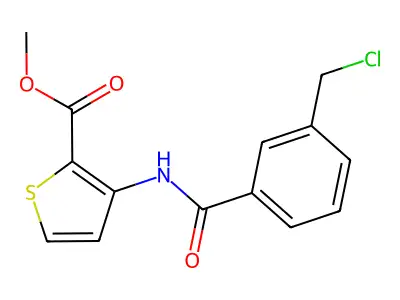Methyl 3-([3-(Chloromethyl)Benzoyl]Amino)Thiophene-2-Carboxylate structure