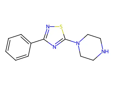 1-(3-Phenyl-(1,2,4)thiadiazol-5-yl)-piperazine structure