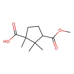 3-Methoxycarbonyl-1,2,2-trimethylcyclopentane-1-carboxylate structure