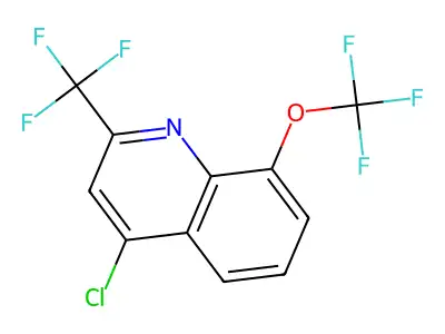 4-Chloro-8-(trifluoromethoxy)-2-(trifluoromethyl)quinoline structure