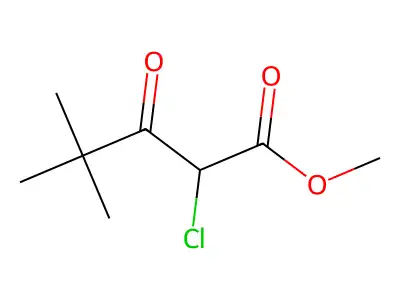 Methyl 2-chloro-4,4-dimethyl-3-oxopentanoate structure