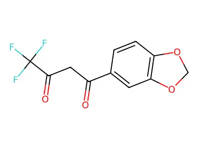 1-(2H-1,3-Benzodioxol-5-yl)-4,4,4-trifluorobutane-1,3-dione structure
